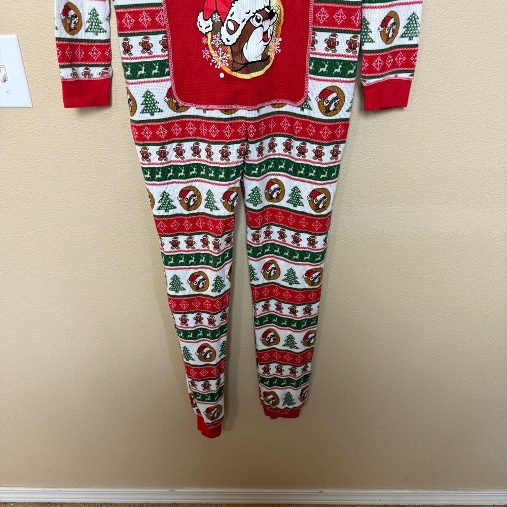 Buc-ees Adult Small Christmas Pajamas Waffle Knit One Piece - Picture 7 of 8